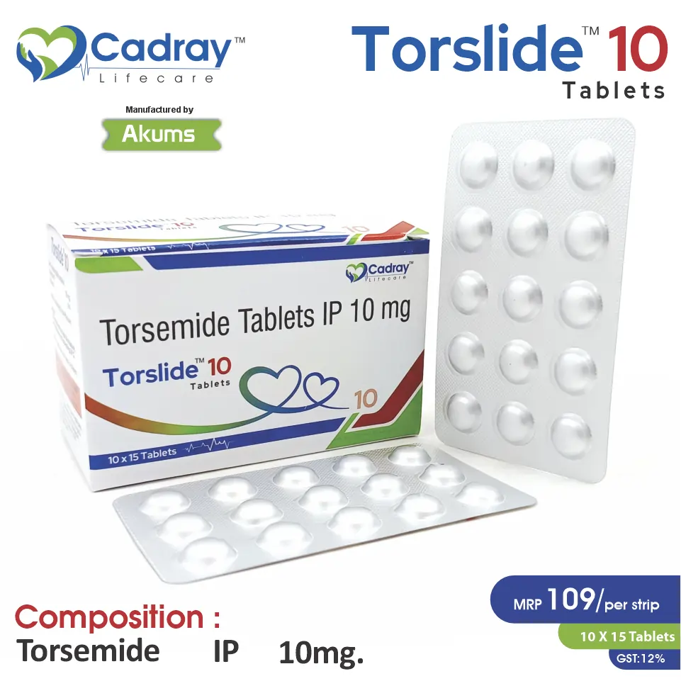 Torsemide 10mg Tablet | Best Price for PCD Pharma Franchise in Diuretics Segment